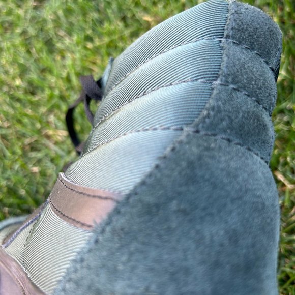 Mens 9.5 Vans High Top Green Suede Black Gum - Picture 12 of 13